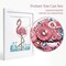 Flamingo Embellishment Bundle – Pink Buttons, Turquoise Accents, Crystals, Gems & Sequins – DIY Craft Kit for 8x10 Canvas Art